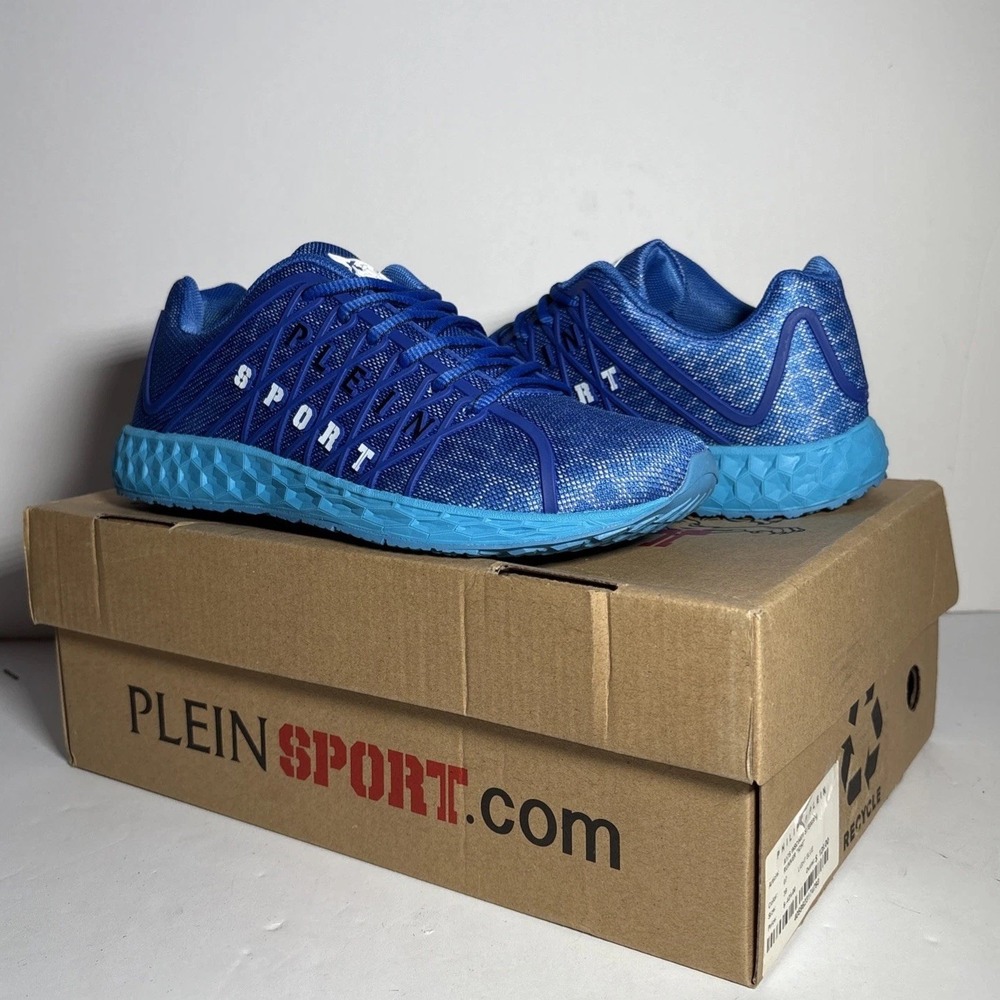 Size 7.5 Philipp Plein Sport‎ Runner Ichi Light Blue Sneakers